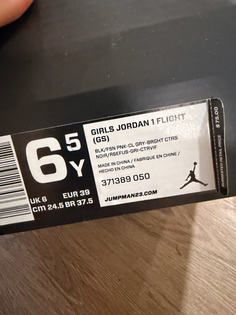 Nike Kids High-Top Sneakers in Gray and Pink - Picture 5 of 5